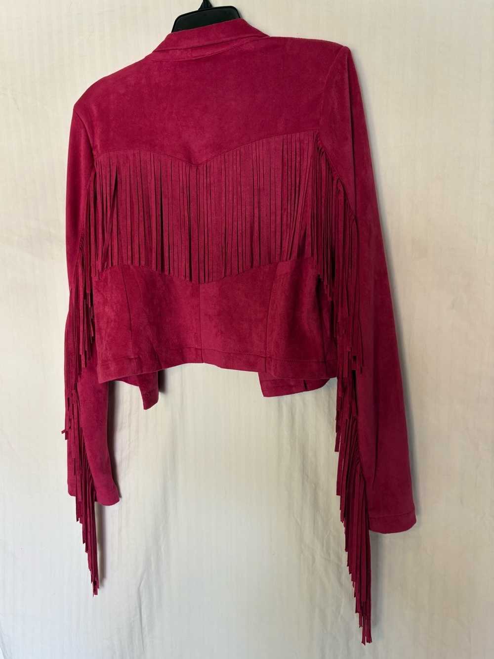 TCEC Women's Raspberry Fringe Blazer - Picture 3 of 12